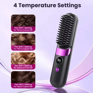 Mini Hair Straightener Comb Set